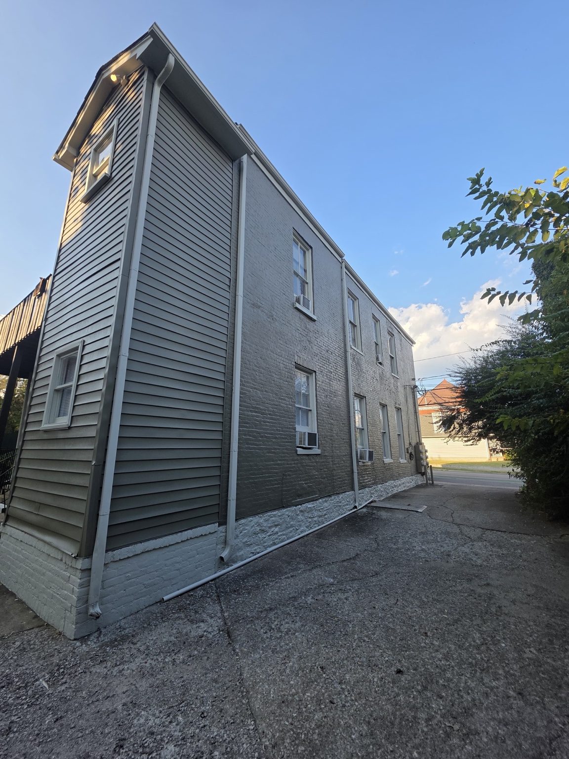 Side view of finished exterior project